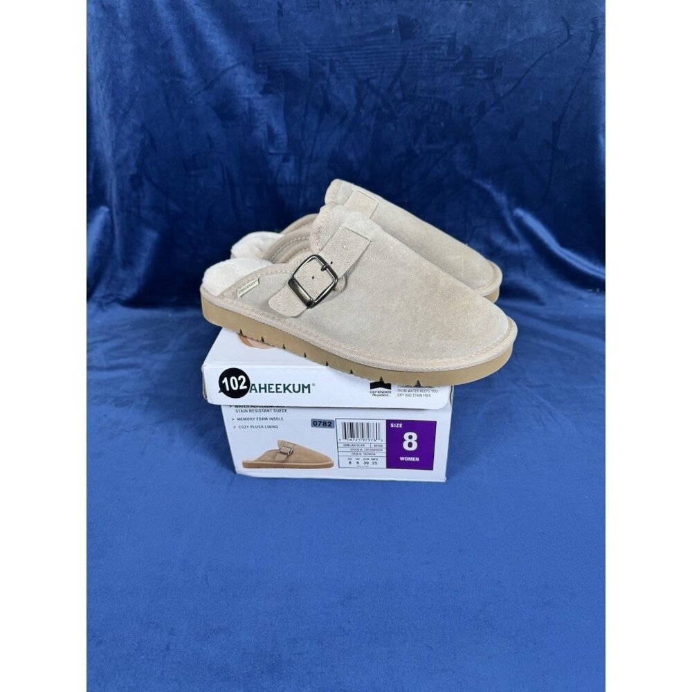 Staheekum Women's Chelan Memory Foam Slip On Clogs Beige Size 8 0782